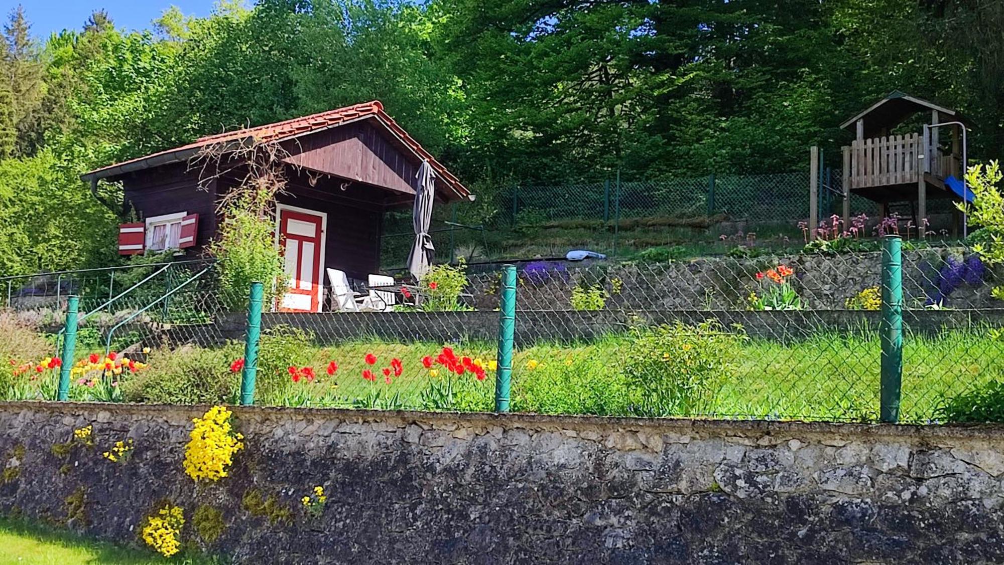 Ferienhaus Am Bach Mit Grossem Garten Deuerling Esterno foto